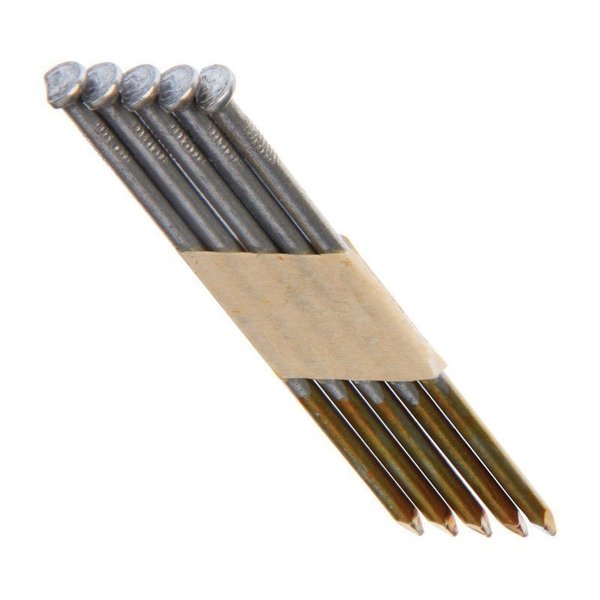 Grip-Rite Collated Framing Nail, 7/8 in L, 12 ga, Vinyl Coated, Clipped Head, 30 Degrees GRSP10D